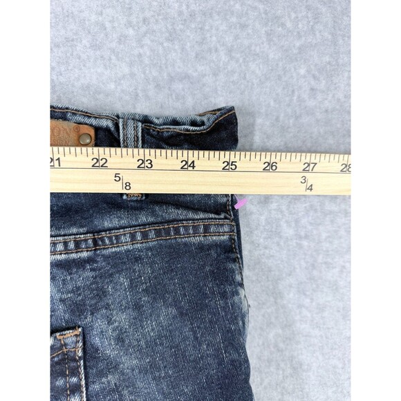 Y2K Baggy Wide Leg Jean Men 50x27 Evolution in Design Ripped Blue Hip Hop Skater - Picture 9 of 14